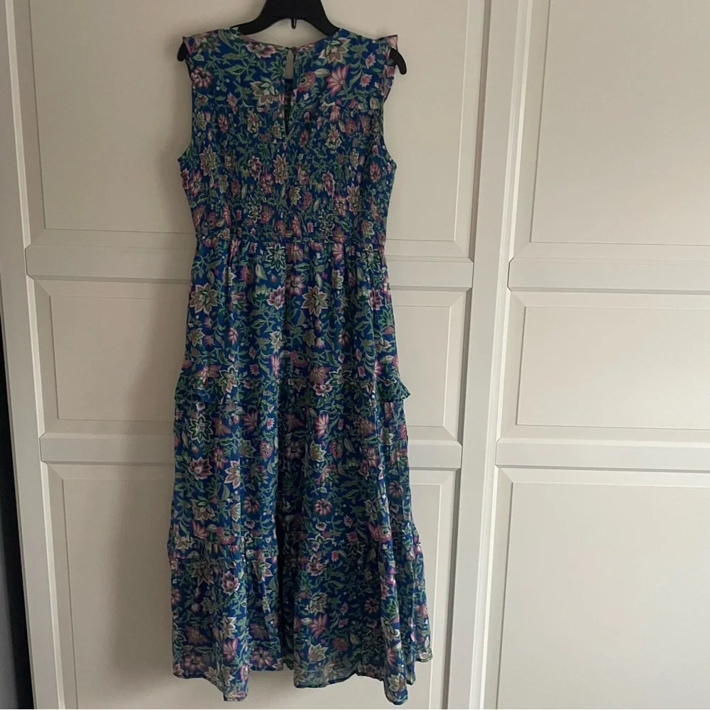 New! Banjanan Iris Dress In Poppy Mallow Surf blue NWT 30637_3